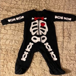 skeleton Halloween pajamas costume